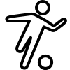 player dribbling icon