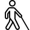 blind person icon