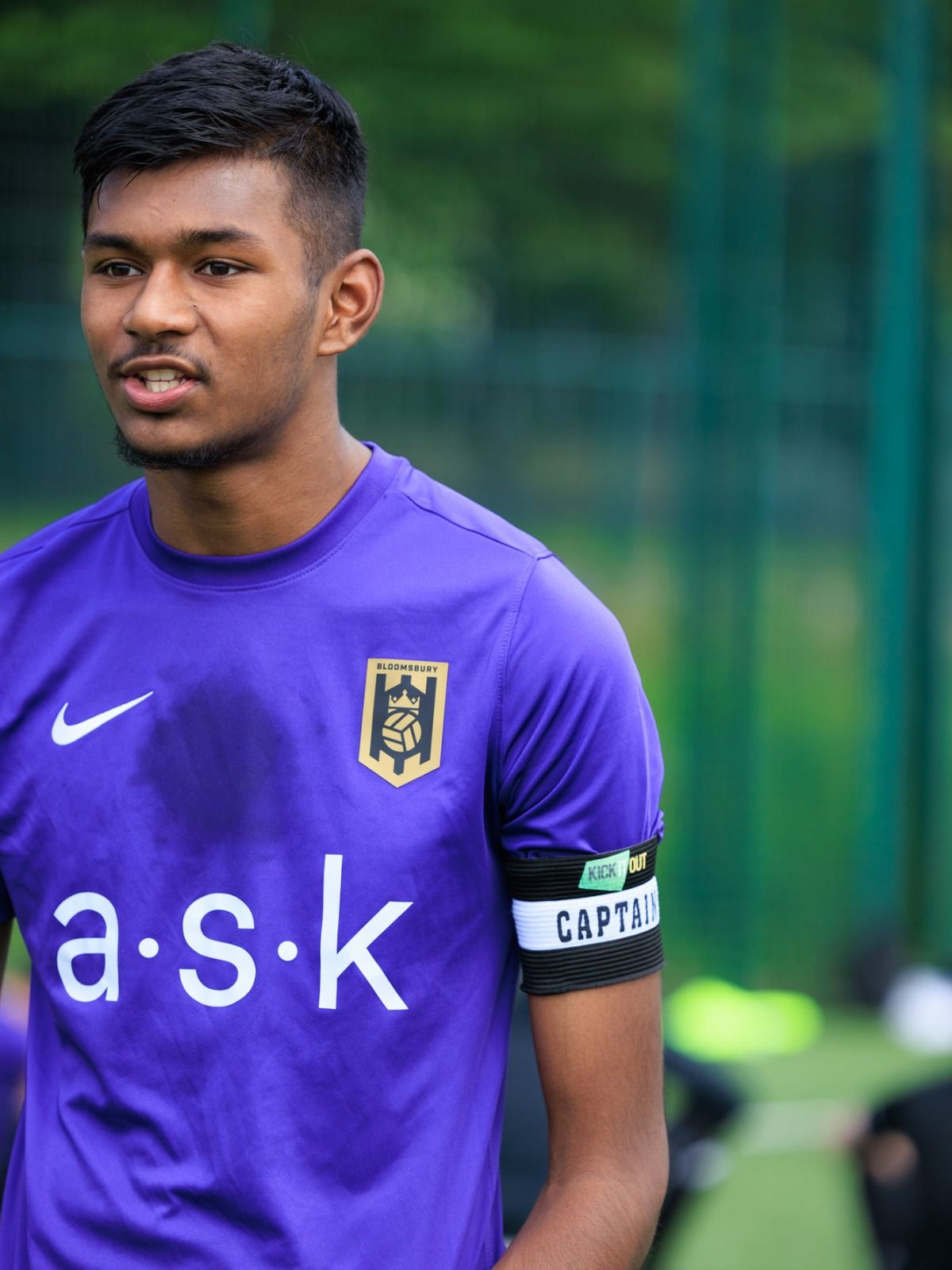 Bloomsbury Football Foundation Scholars programme with captain's armband