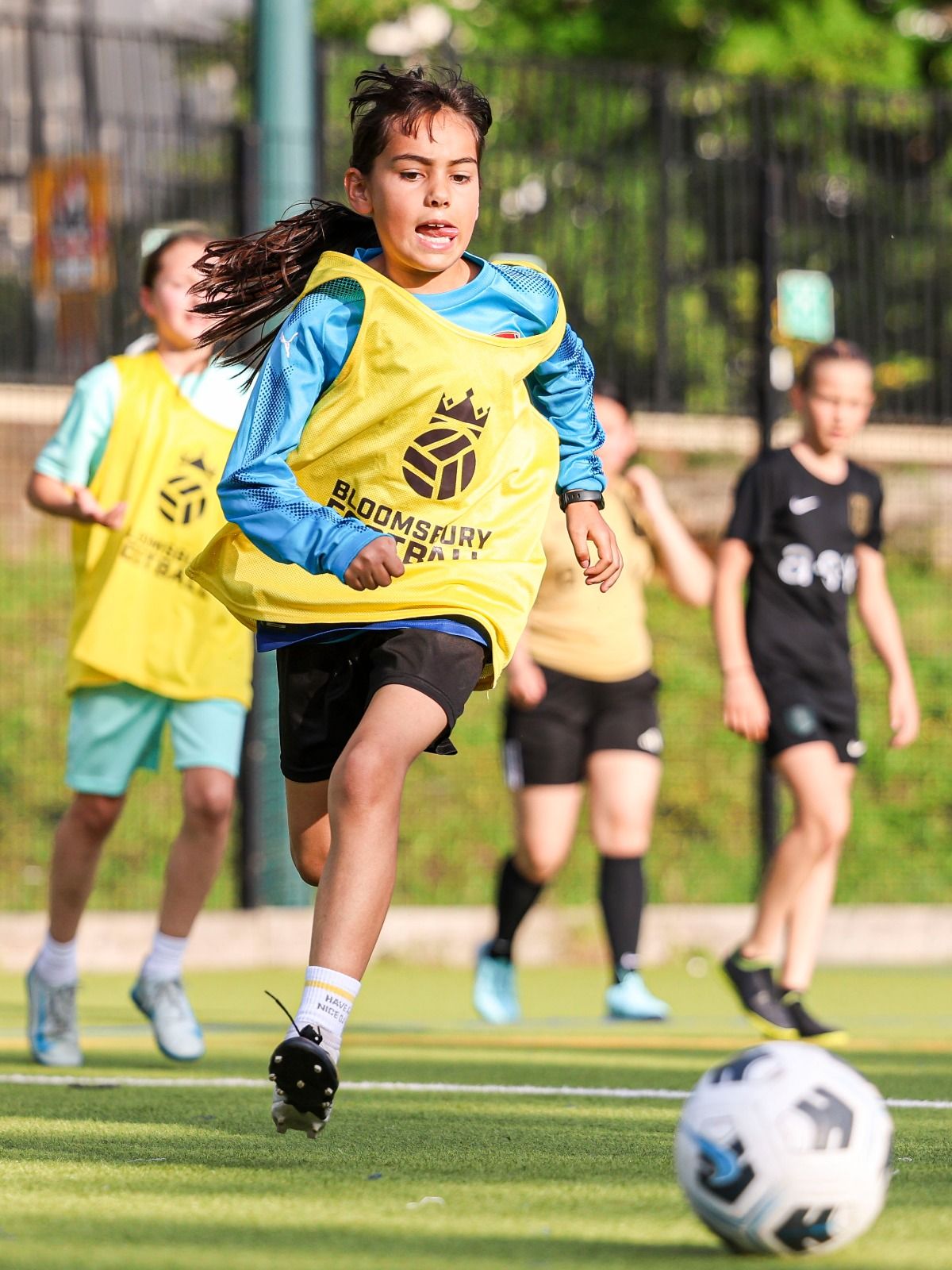 Bloomsbury Football Foundation girls academy session