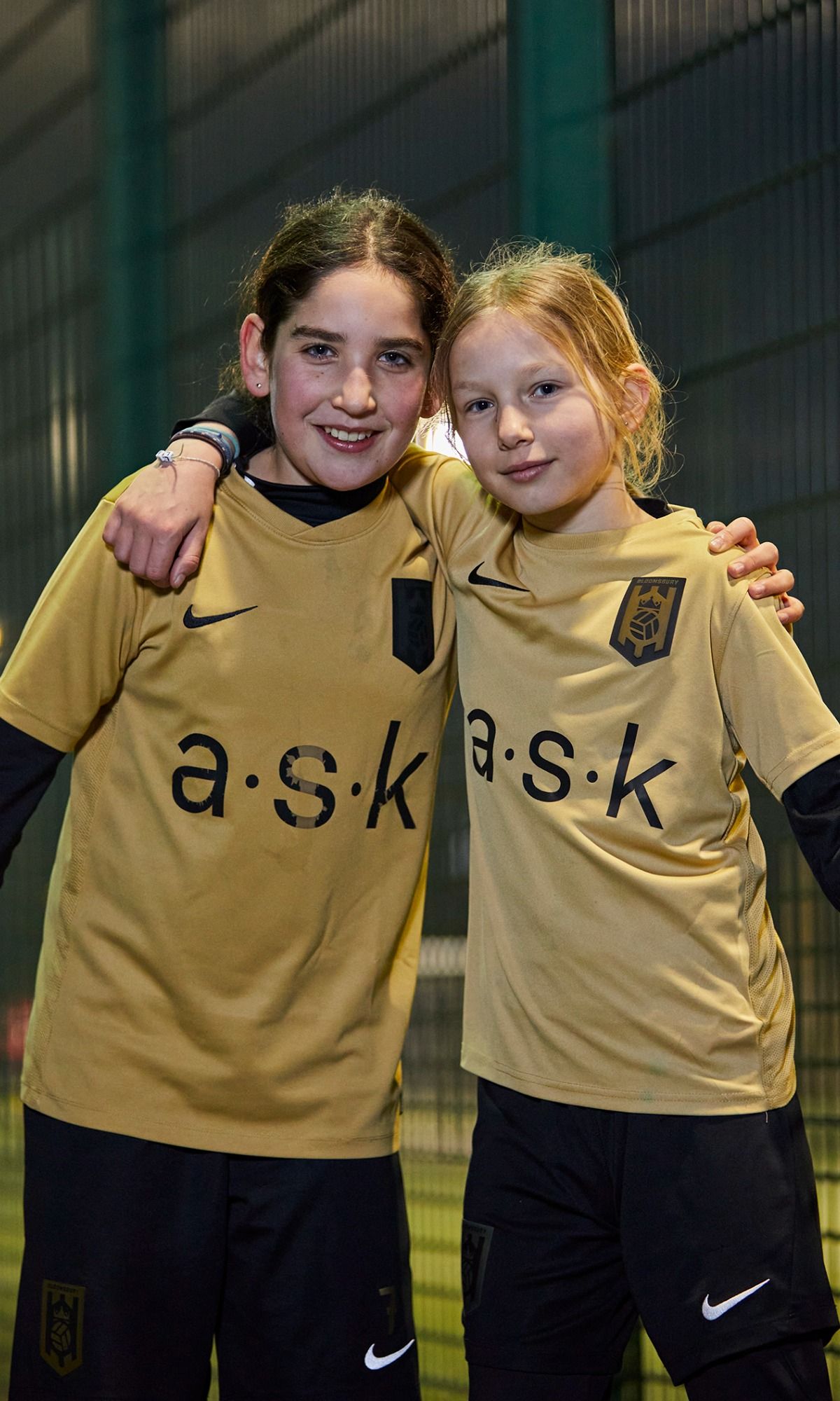 Bloomsbury Football Foundation players with arms around each other